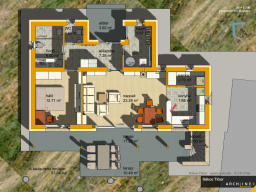 Floor plan sketches for Spatial orientation